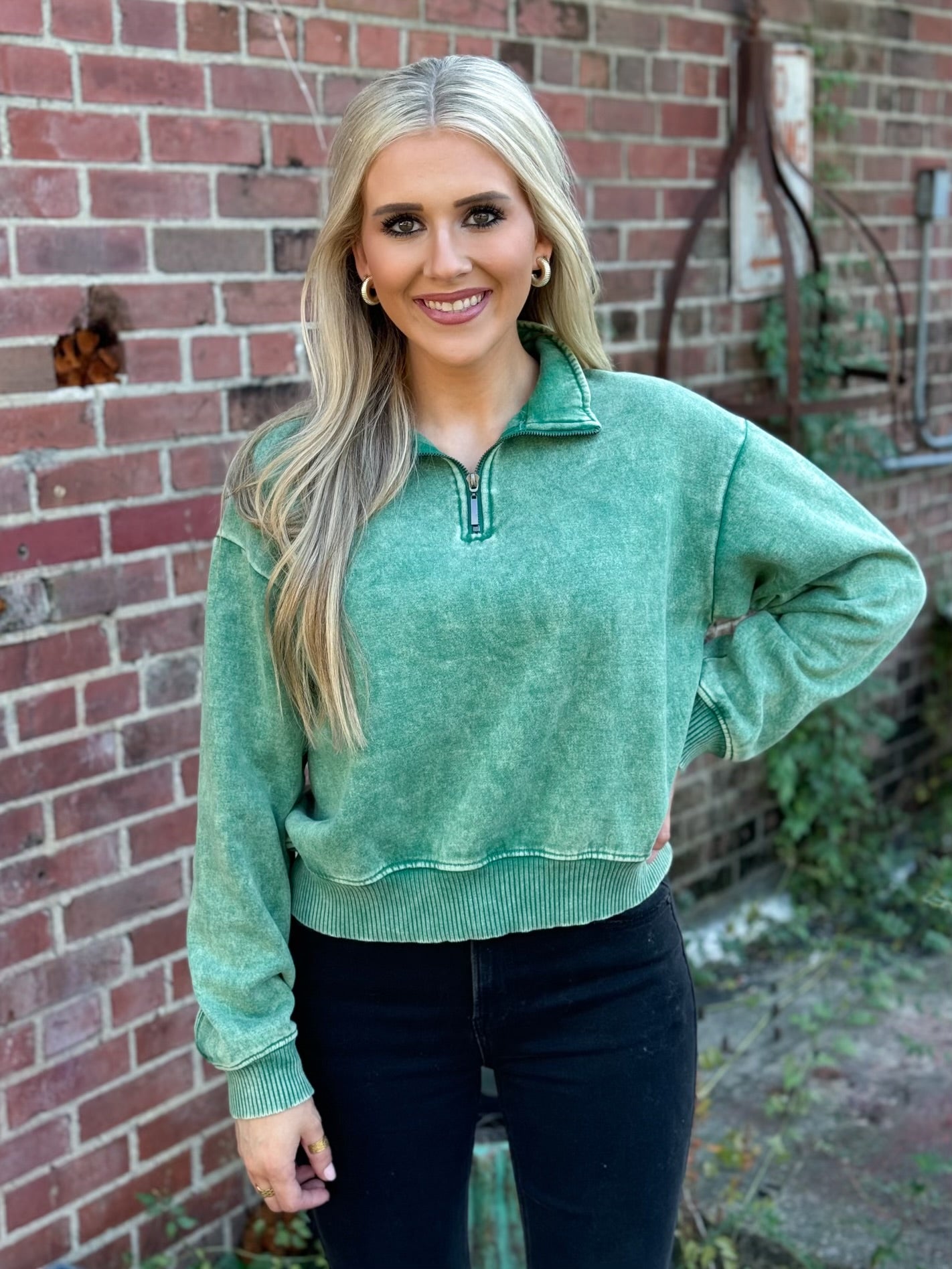 Call Me Comfy Pullover GREEN