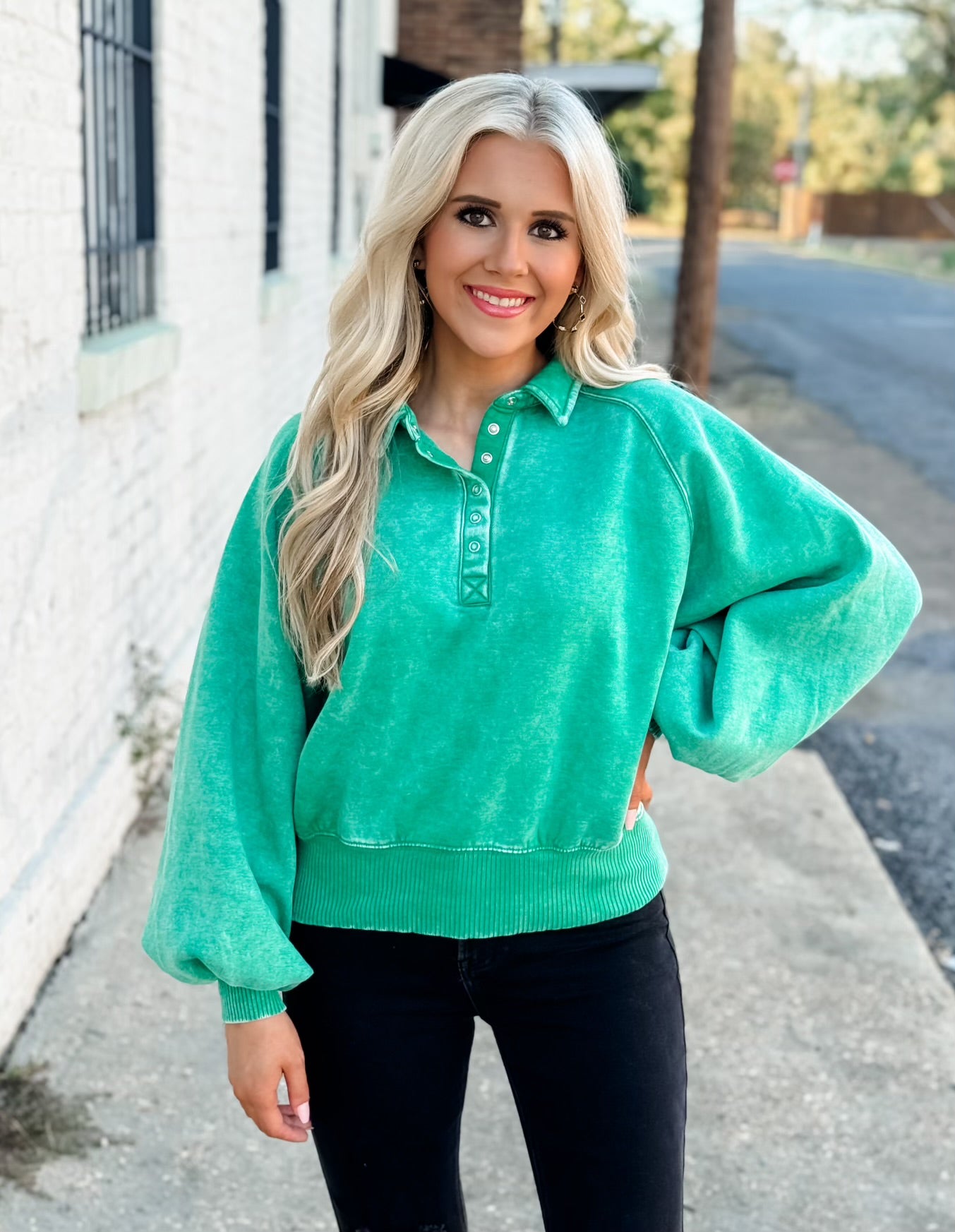 Cool Evenings Pullover GREEN