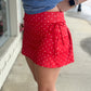 All-American Darling Skort RED