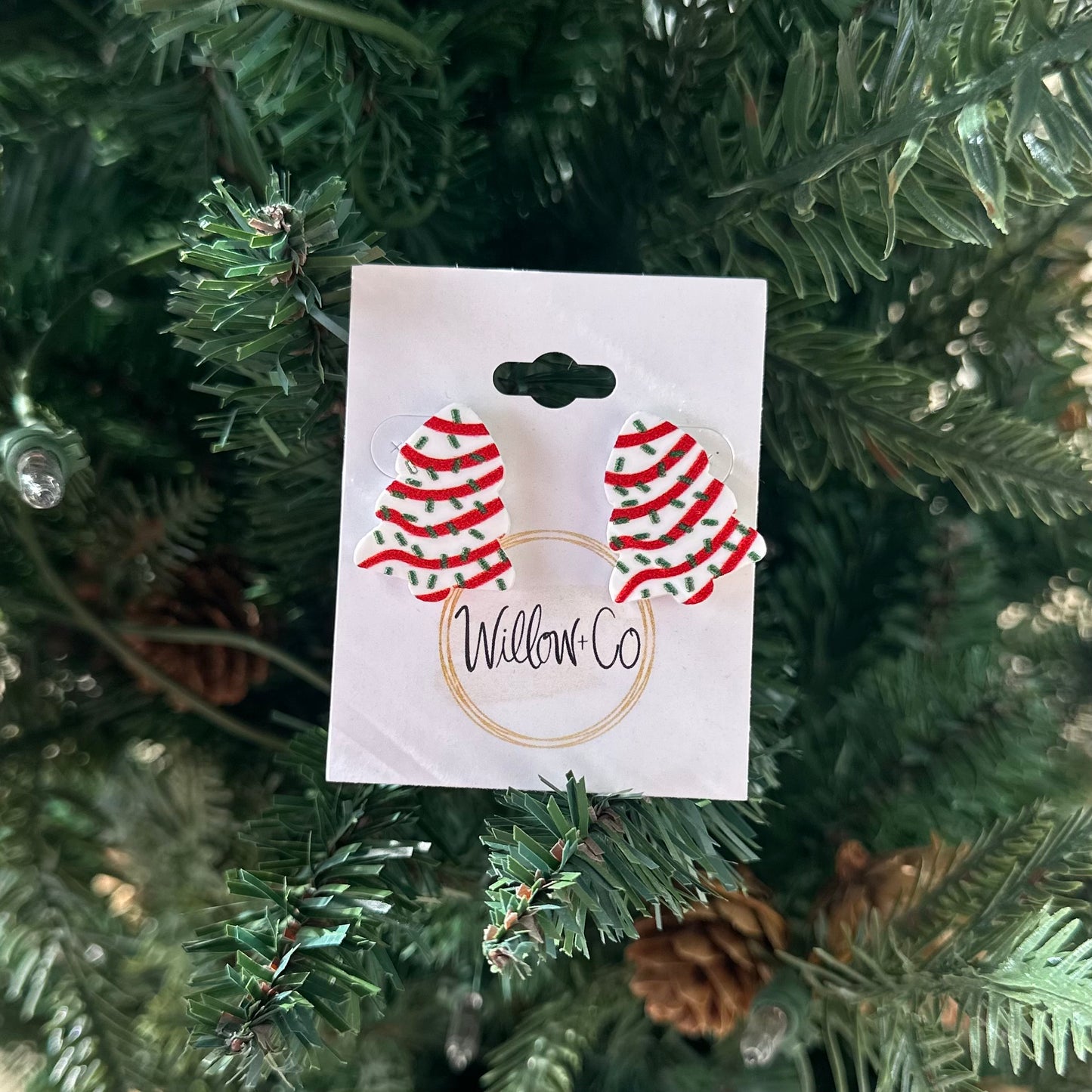 Christmas Tree Cake Earring