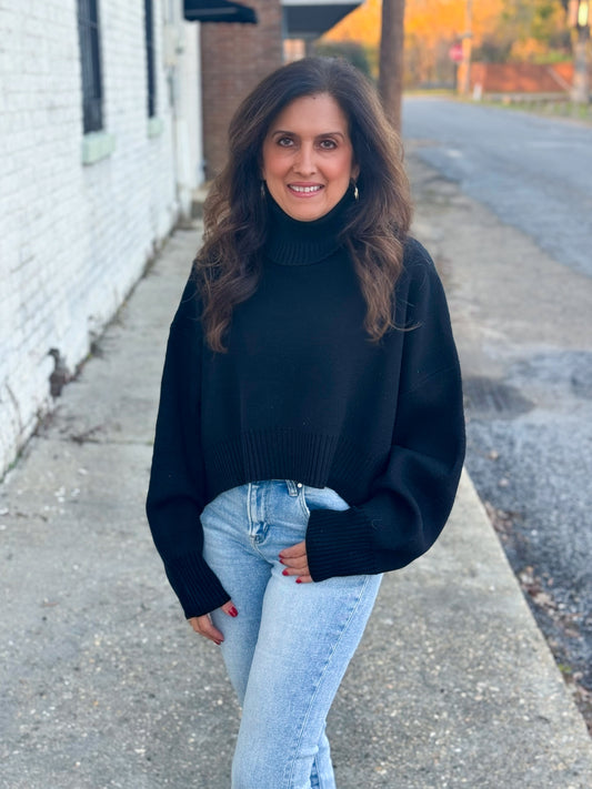 Draw You In Sweater BLACK