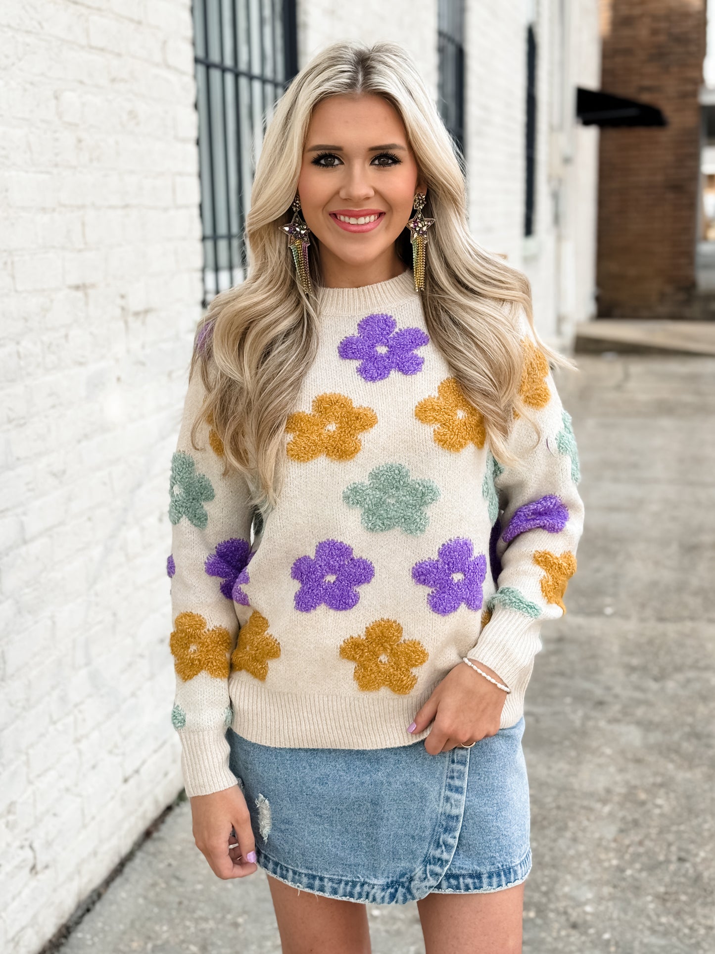 Mardi Flower Sweater
