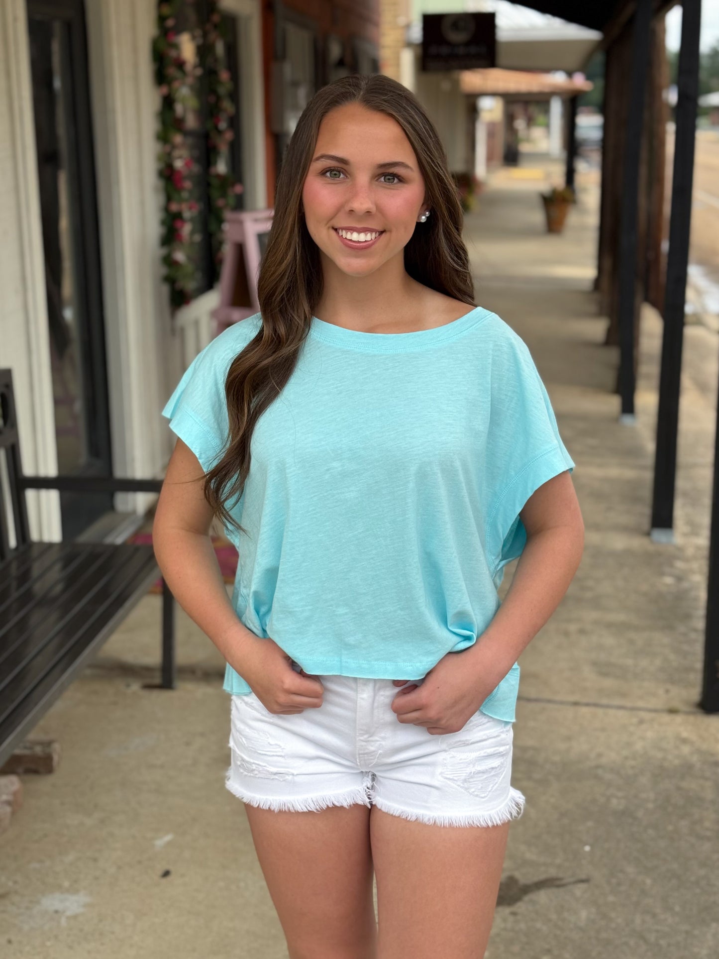 Out & About Top AQUA