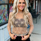 Sheer Elegance Top Lace MOCHA