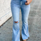Talk It Out Flare Jeans