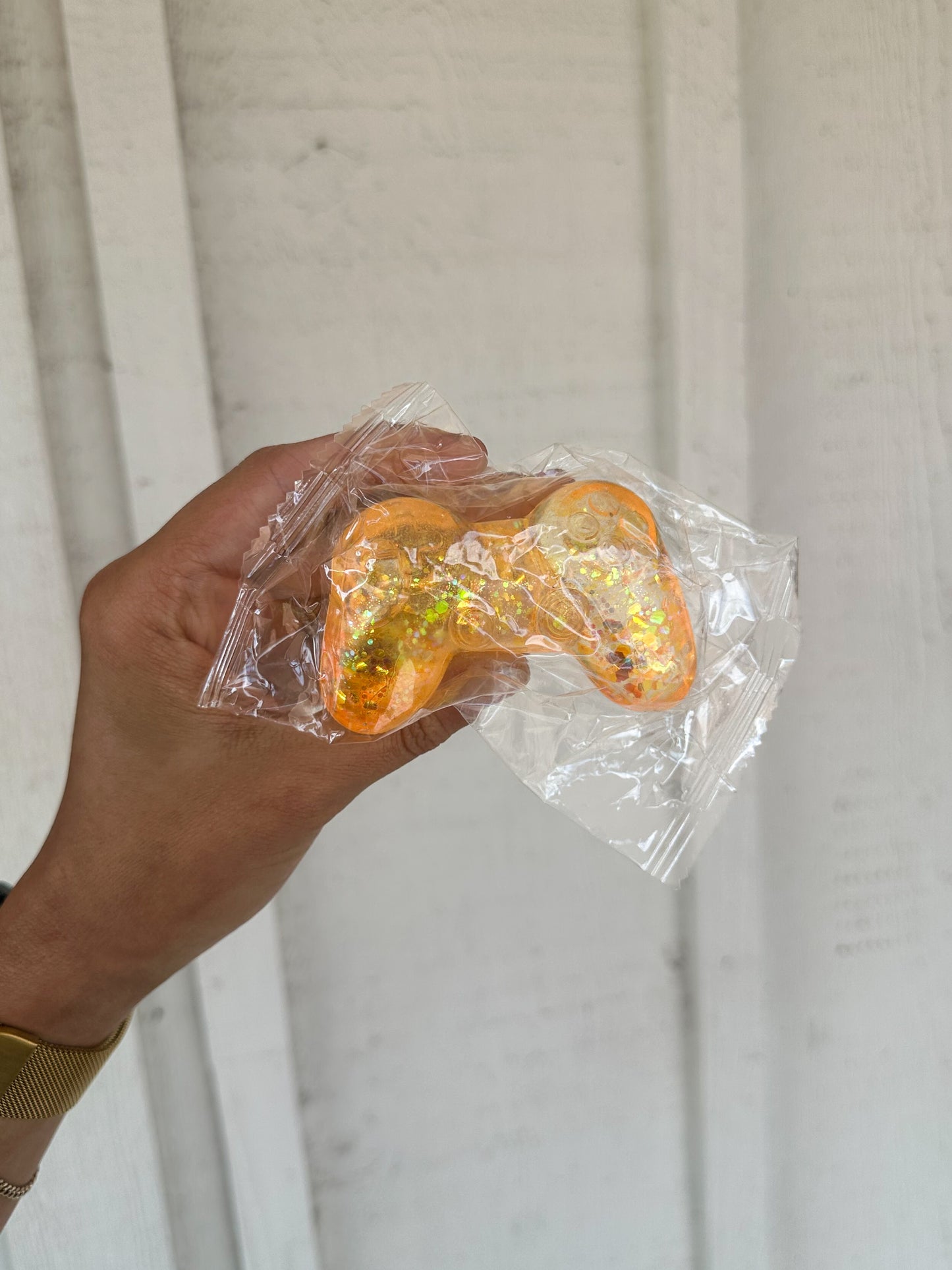 Glitter Controller Squishy ORANGE