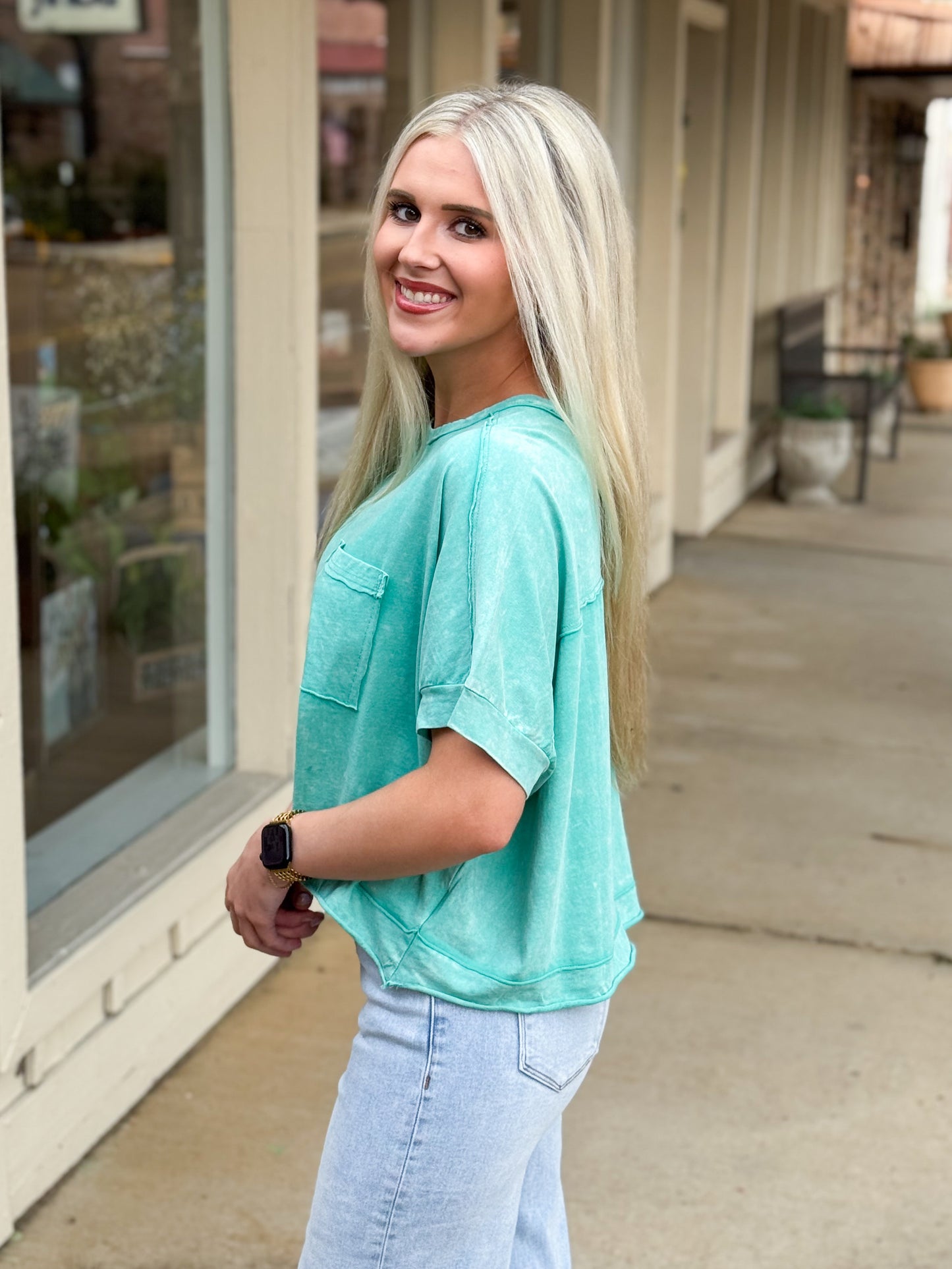 Count Me In Top TEAL