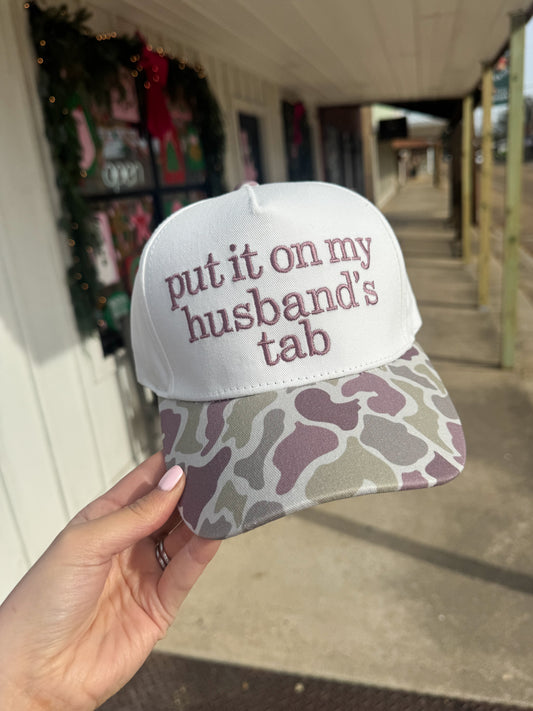 Lulu Mac Husband’s Tab Trucker Hat LIGHT CAMO