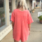 Pick Up The Pace Romper CORAL