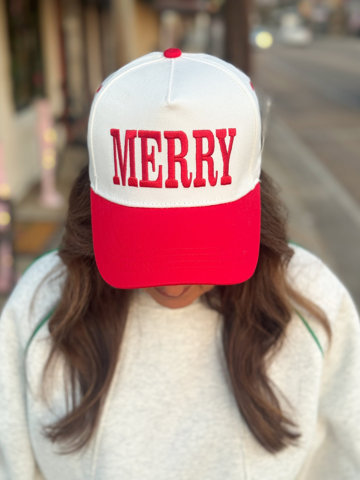 Lulu Mac Merry Trucker Hat RED