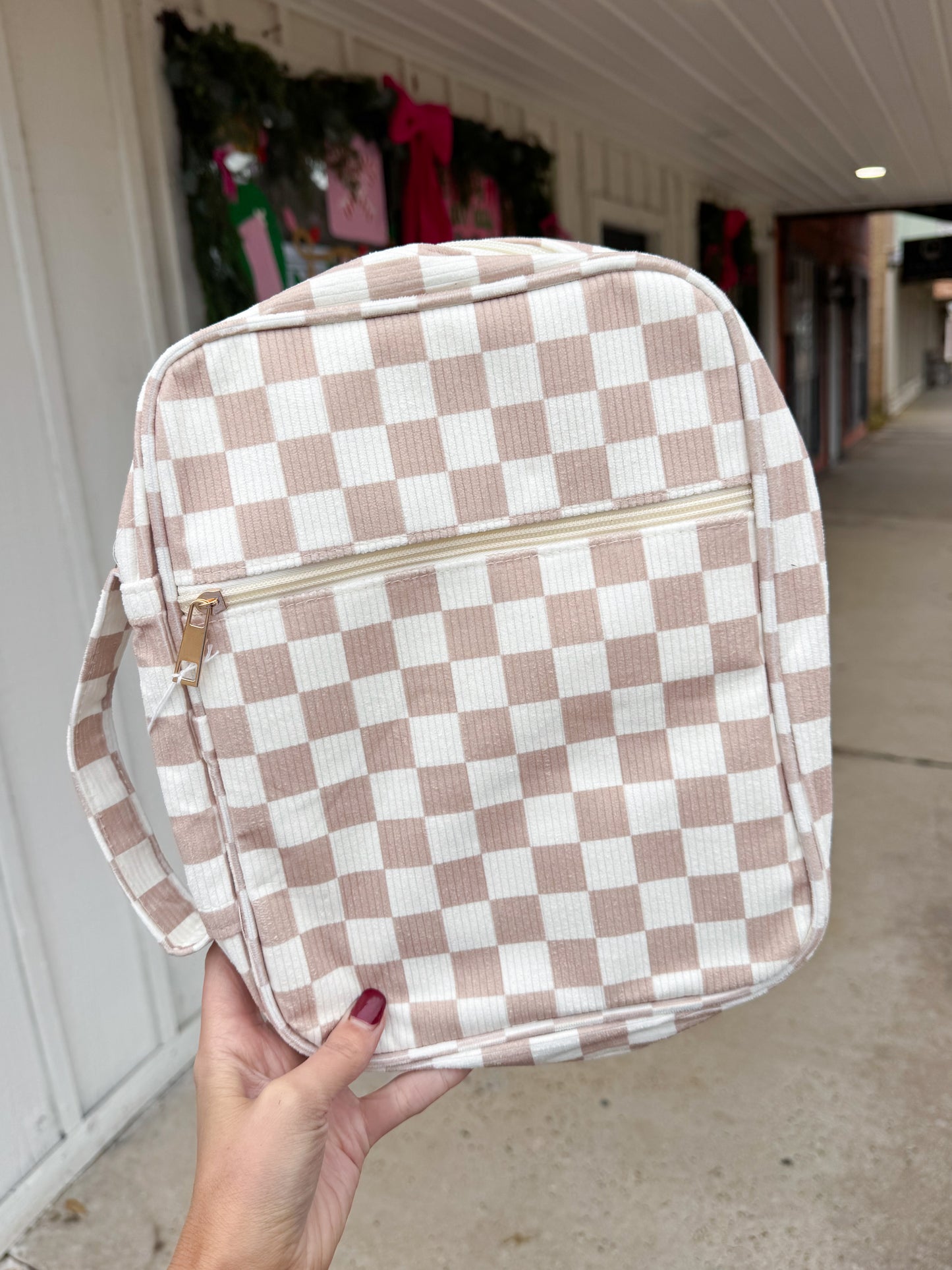 Chloe Tan Checker Bible Cover