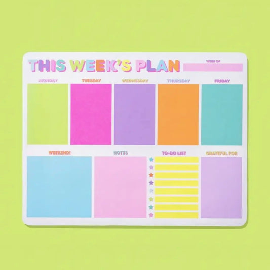 This Week’s Plan Neon Weekly Planner