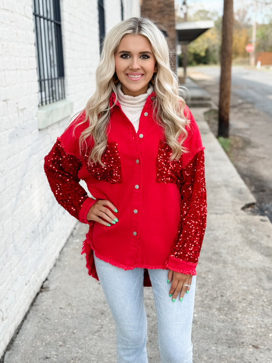 Sparkle Season Shacket