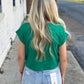 Sunny Days Cropped Tee GREEN