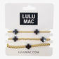 Lulu Mac Cross Bracelet Stack BLACK
