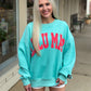 Lulu Mac Sweatshirt MINT/CORAL