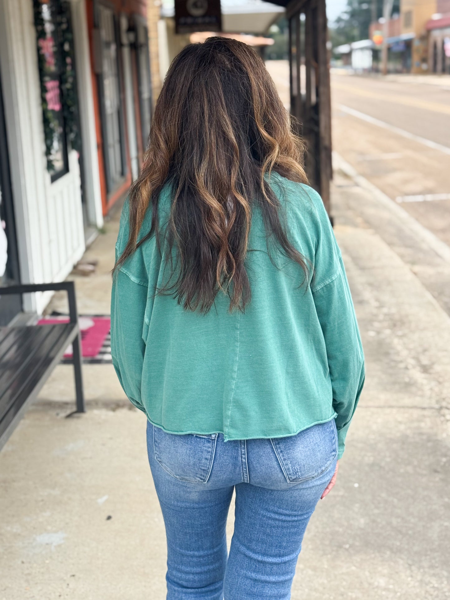 Call Me Comfy Top GREEN