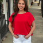 Out & About Top RED
