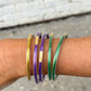 Mardi Gras Glitter Bangles