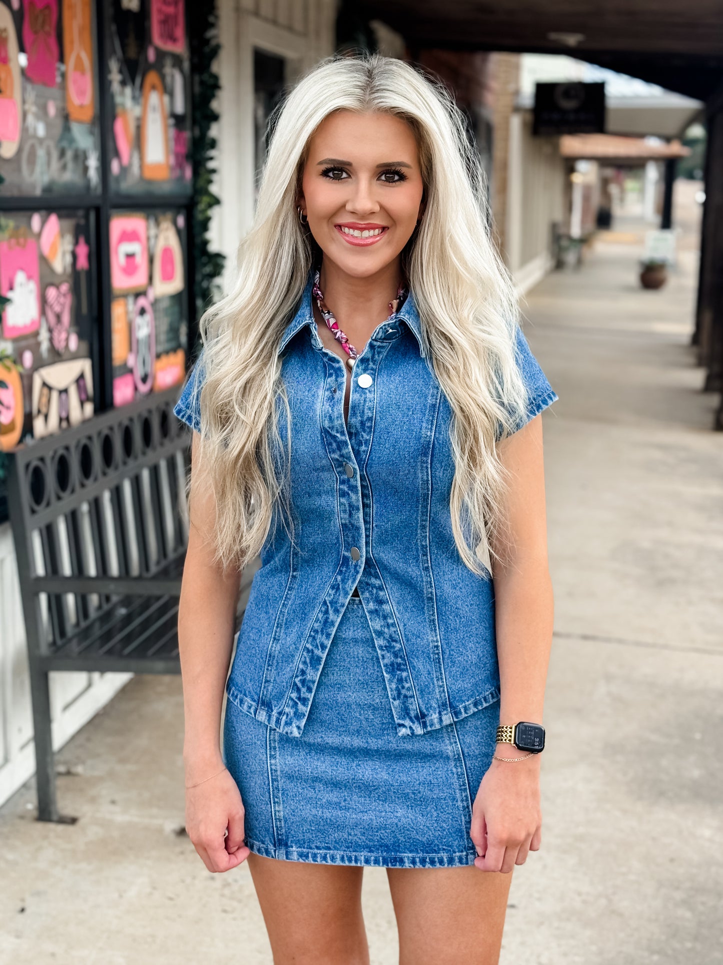 Already Iconic Denim Top