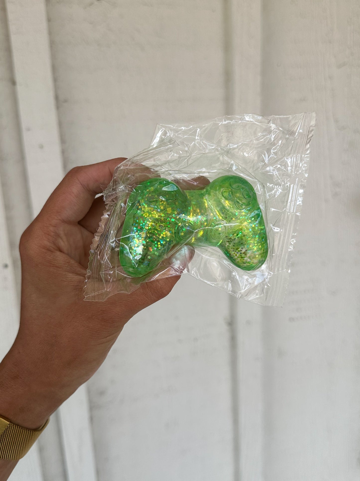 Glitter Controller Squishy GREEN