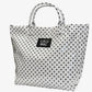 Lulu Mac Polka Dot Tote Bag WHITE/BLACK