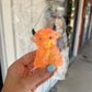 Glitter Cow Squishy ORANGE