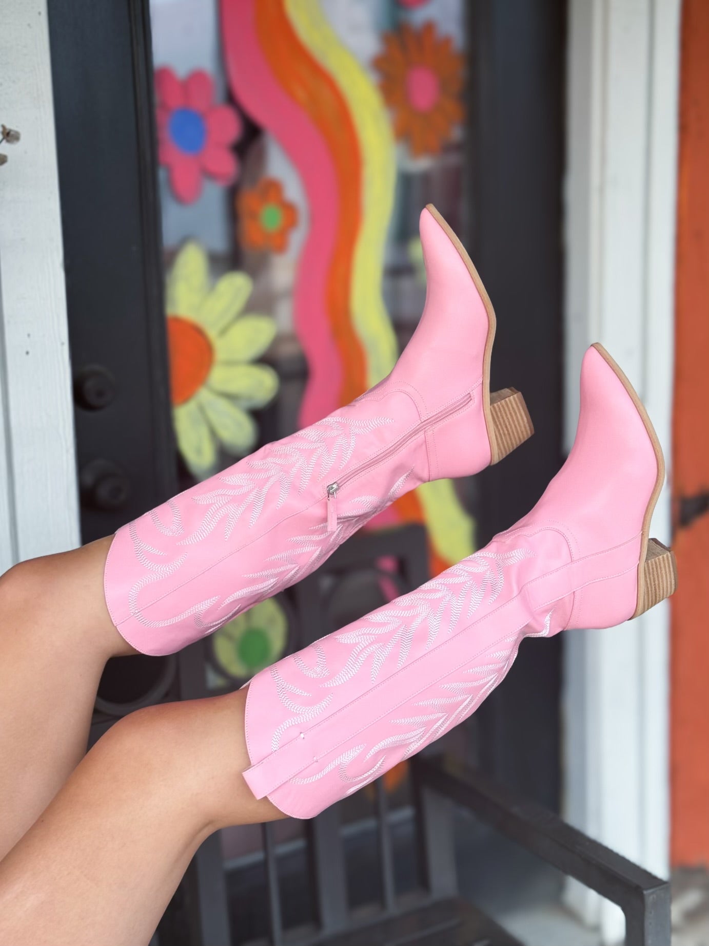 Queen Dolly Western Boots PINK