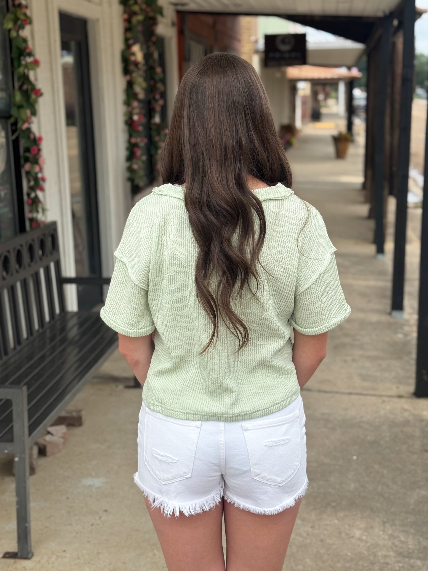 Spring Ease Ribbed Top