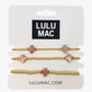 Lulu Mac Cross Bracelet Stack BROWN