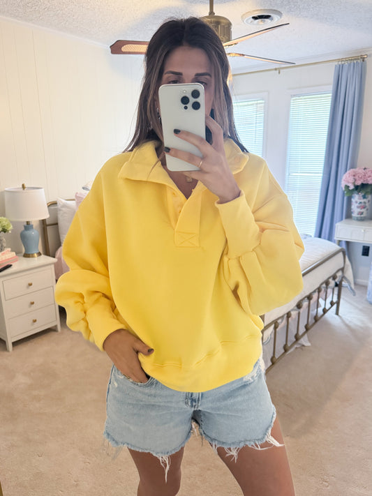 Carefree Cutie Pullover YELLOW