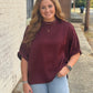 Heard About You Top BURGUNDY