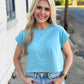 Sunny Days Cropped Tee BLUE