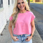 Sunny Days Cropped Tee PINK
