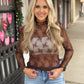 Graceful Moment Lace Top DARK BROWN