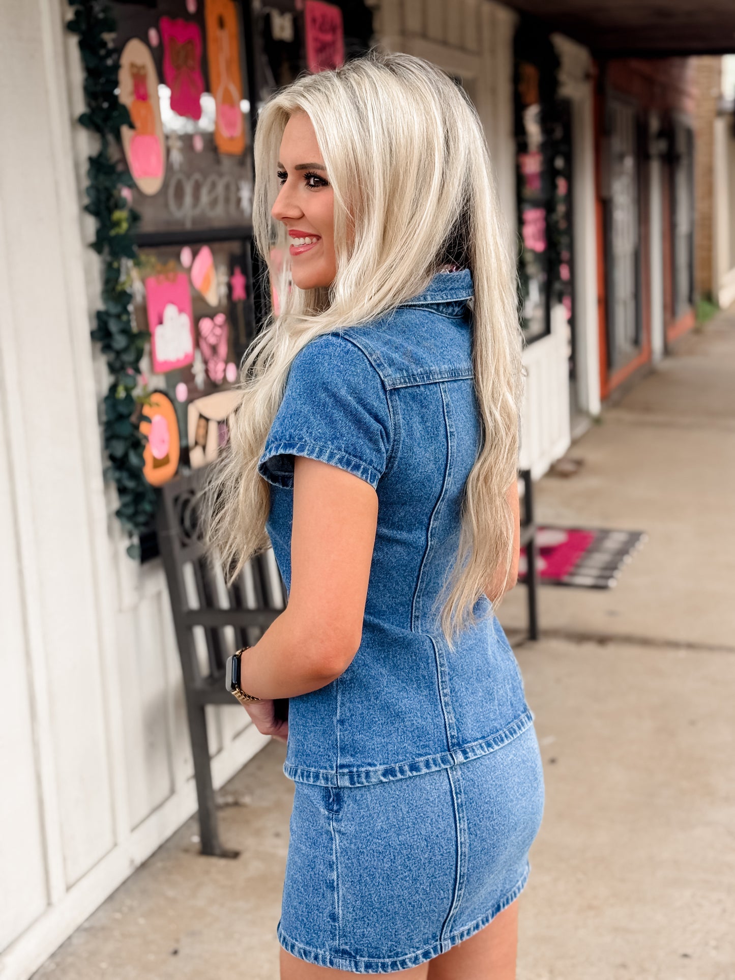 Already Iconic Denim Top