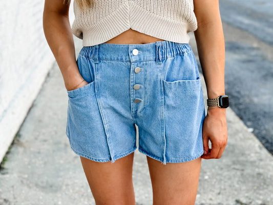 Countryside Flair Denim Shorts