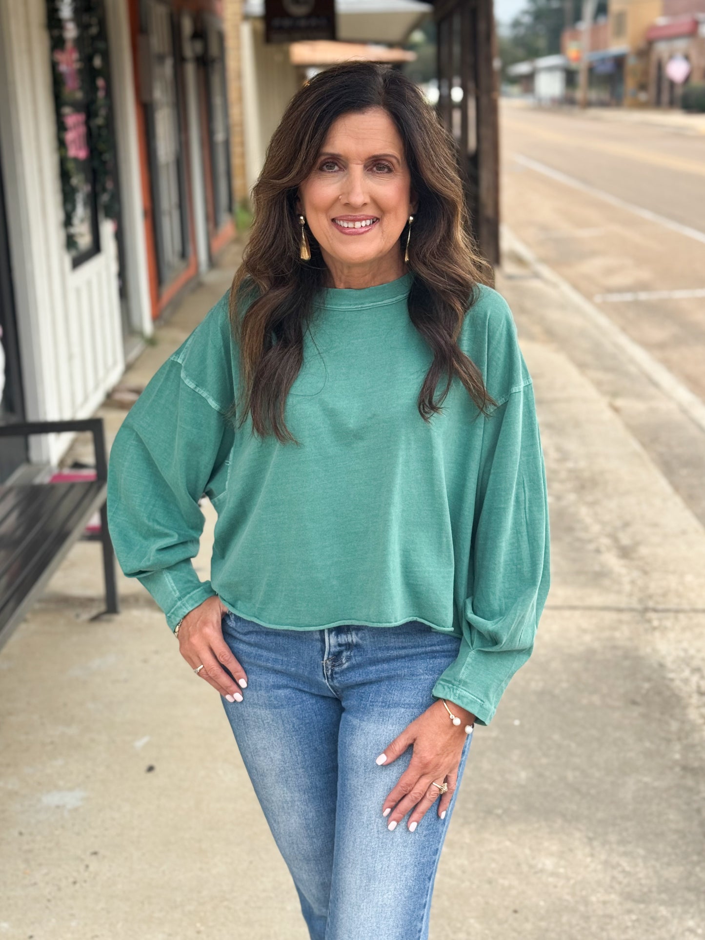 Call Me Comfy Top GREEN
