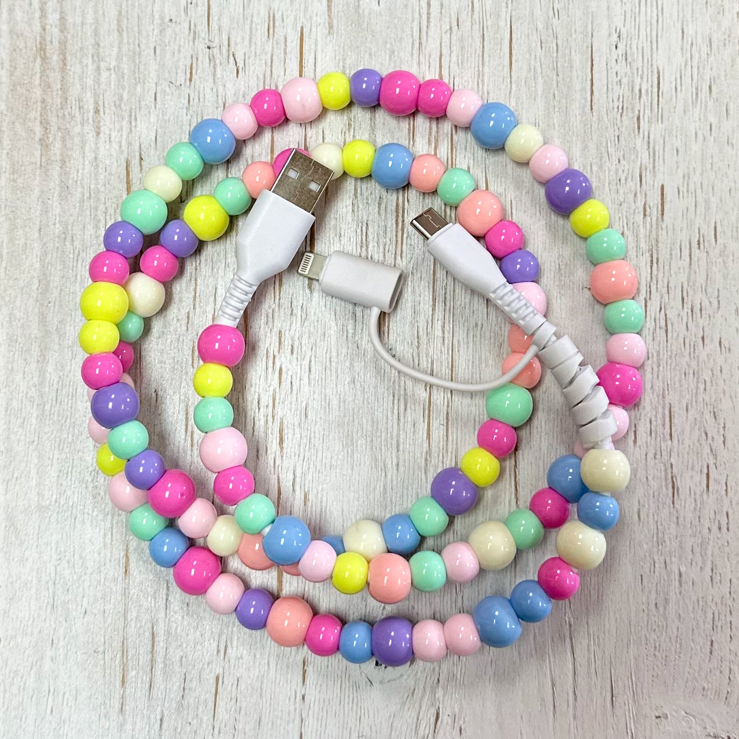 Candy Beads 2 in 1 Phone Charger MULTI