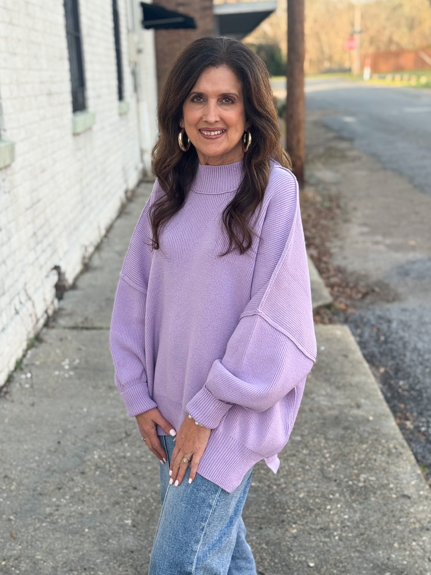 What I Want Sweater LAVENDER