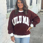 Lulu Mac Color Block Sweatshirt BROWN/WHITE