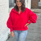 Carefree Cutie Pullover RED