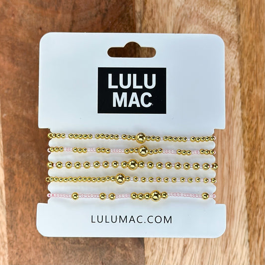 Lulu Mac Bracelet Set LIGHT PINK