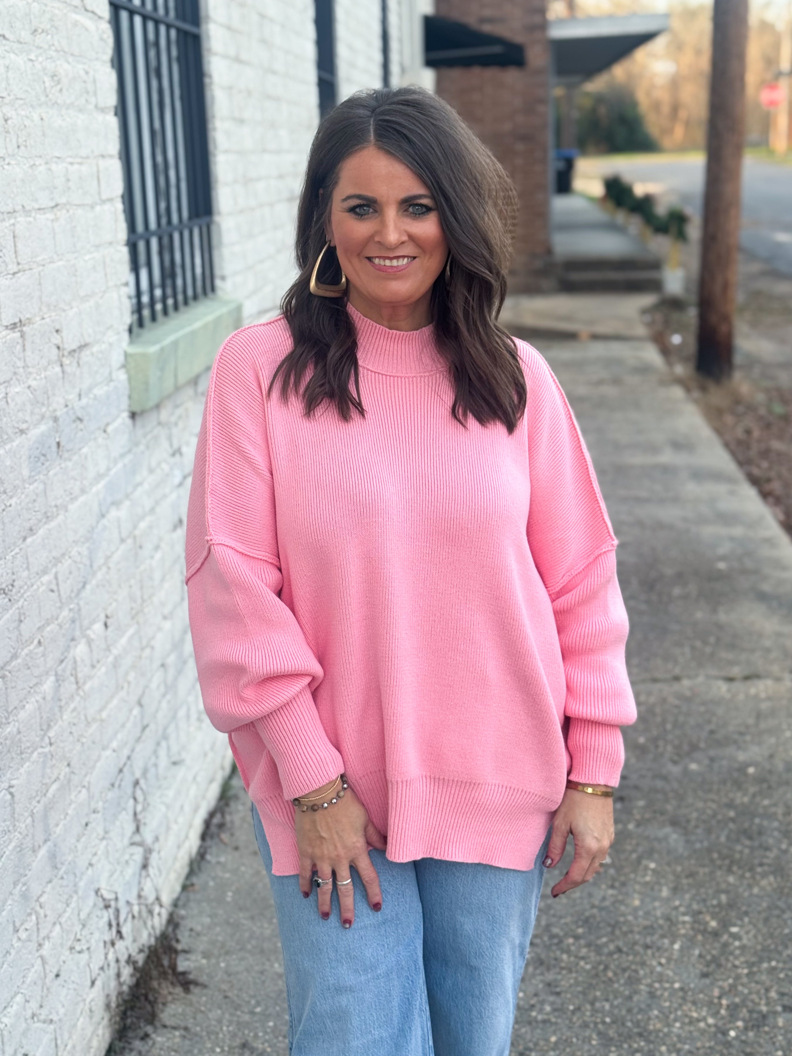 What I Want Sweater PINK – Willow + Co