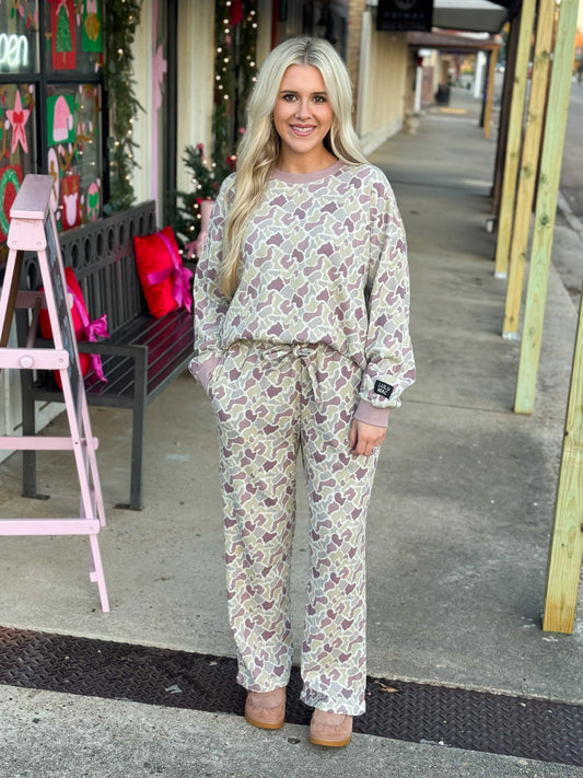 Lulu Mac Waffle Pants CAMO