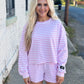Lulu Mac Stripe Top LIGHT PINK