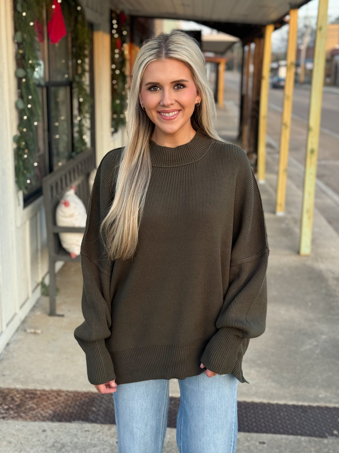 What I Want Sweater OLIVE