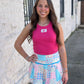 Lulu Mac Tank HOT PINK