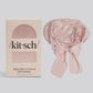 Blush Adjustable Oversized Satin Bonnet