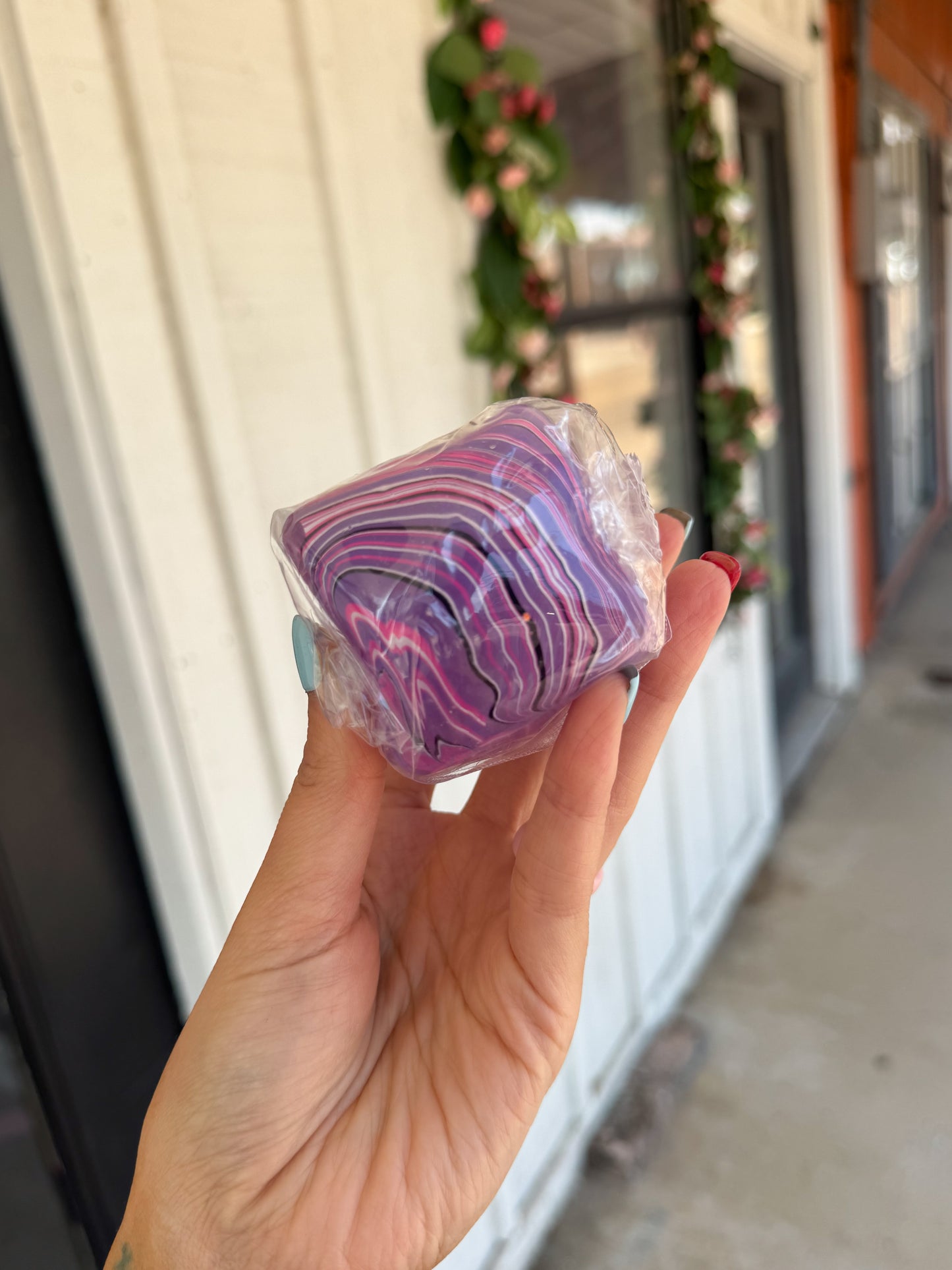 Stress Cube Squishy PURPLE/PINK